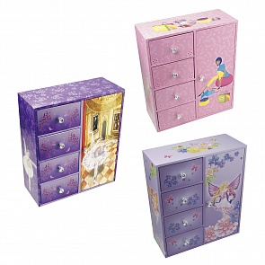 Шкатулка с 1 дверью и 4 отделениями, несколько видов (Jakos, 80000)